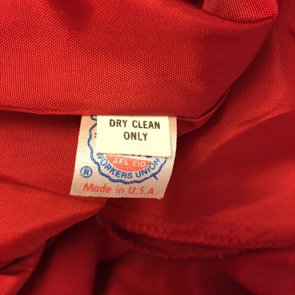 Vintage 70s 80s NWT RUSS Red Dress Pants High Waist Mom Grandma ILGWU (IB) - Picture 13 of 16